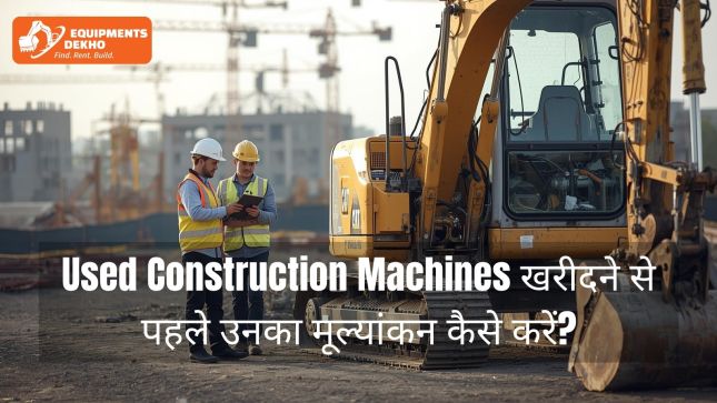 Used Construction Machines खरीदने से पहले उनका मूल्यांकन कैसे करें
