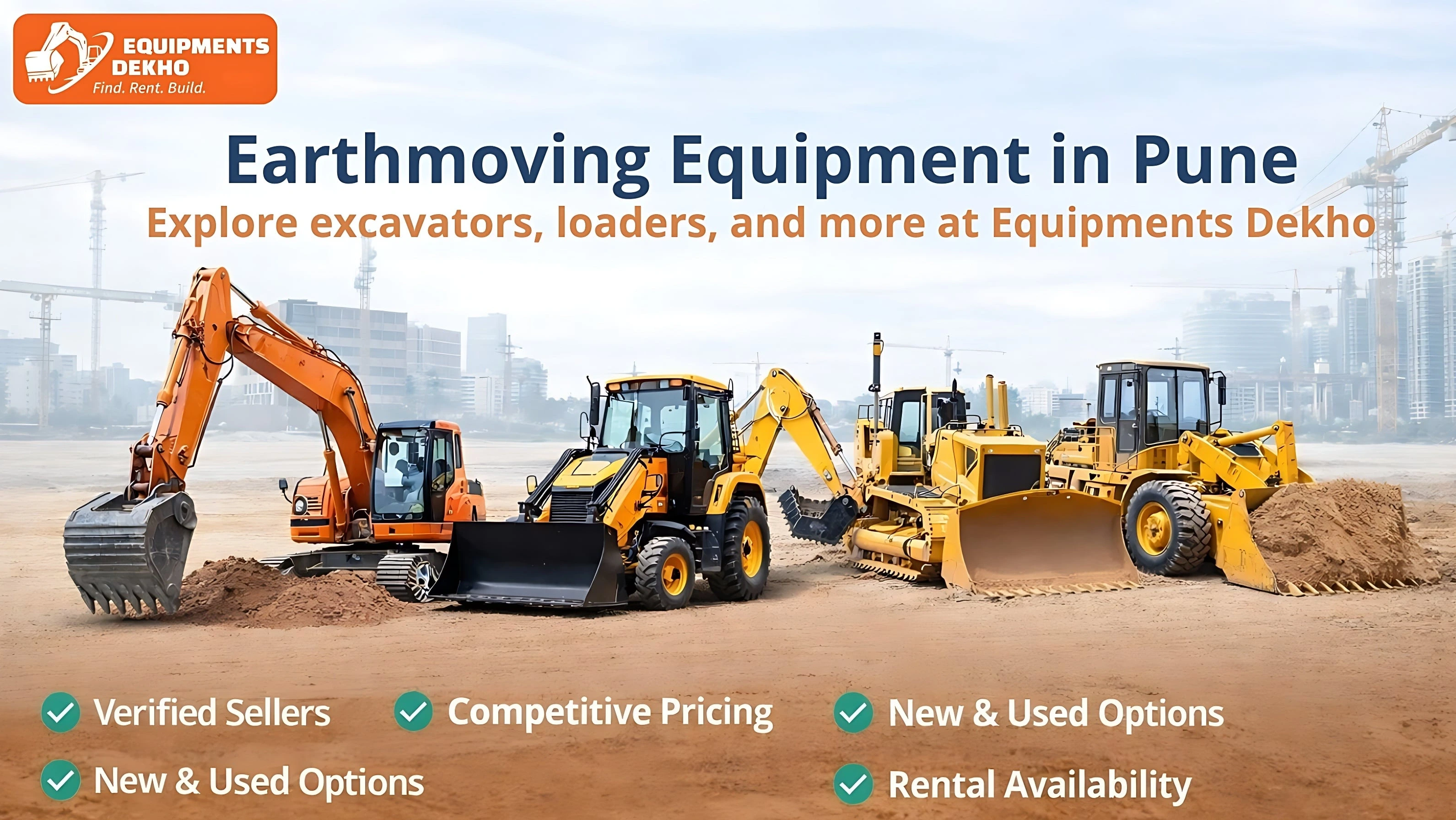 Earthmoving Equipment in Pune &ndash; Equipments Dekho से पाएं सही समाधान