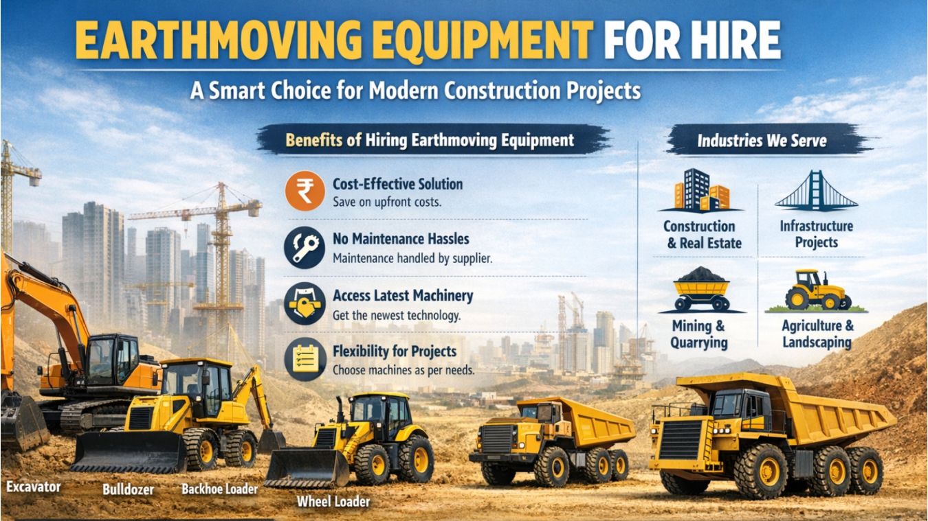 Earthmoving Equipment for Hire &ndash; A Smart Choice for Modern Construction Projects