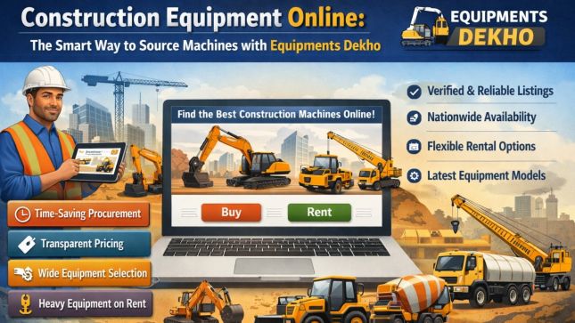 Construction Equipment Online: The Smart Way to Source Machines with Equipments Dekho