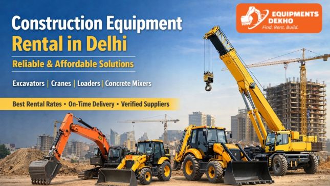 Construction Equipment Rental Delhi &ndash; Reliable & Affordable Solutions by Equipments Dekho