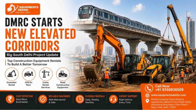 DMRC Starts New Elevated Corridors: Big South Delhi Project Update