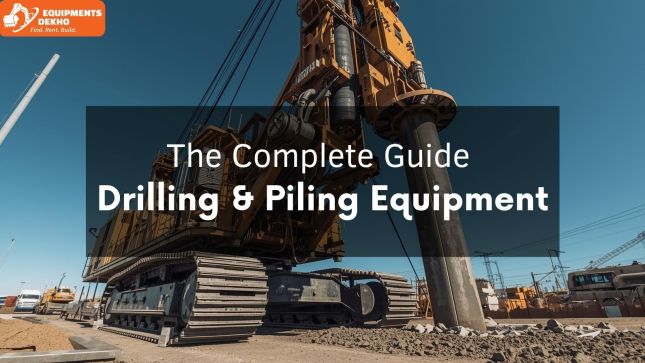 The Complete Guide to Drilling & Piling Equipment: Types, Uses, and Buying Tips